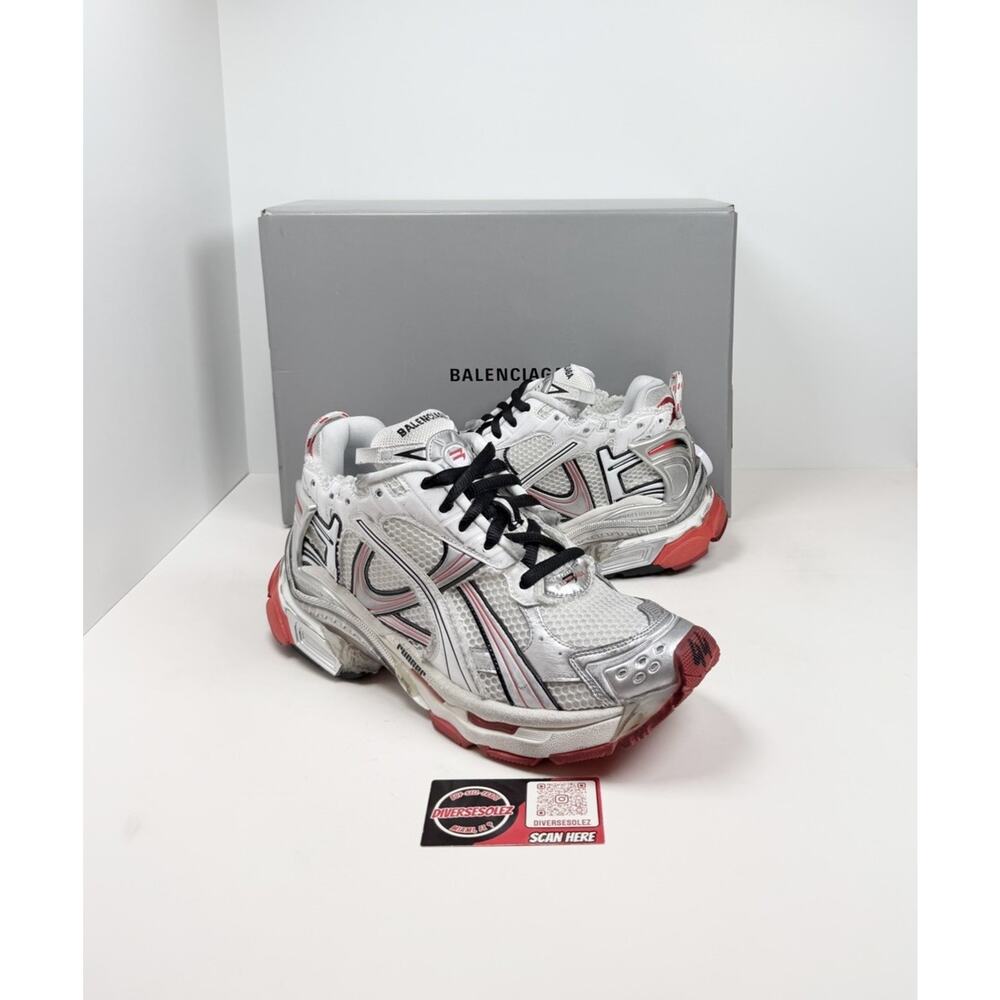 Size 44EU/11US - Balenciaga Runner White Red Black❤️ NEW/RETAIL $1.2K!